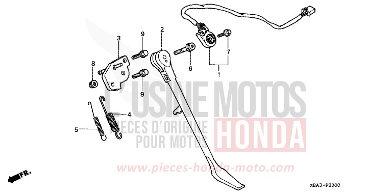 STAND for Shadow Aero PEARL PARAGON PURPLE (P20E) from 1998